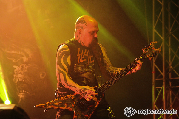 Schweißtreibend - Fotos: Slayer live beim Zeltfestival Rhein-Neckar in Mannheim 